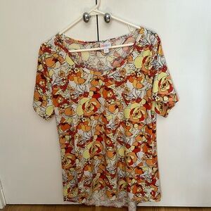 LuLaRoe xl flower print T-shirt